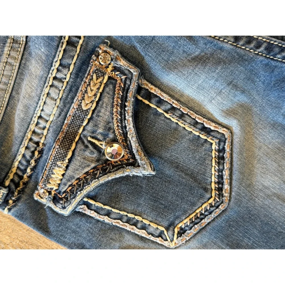 Vigoss Denim Capri Jeans New York Capris Cropped W32 L22 Classic 32 x 22 Cropped - Picture 4 of 13